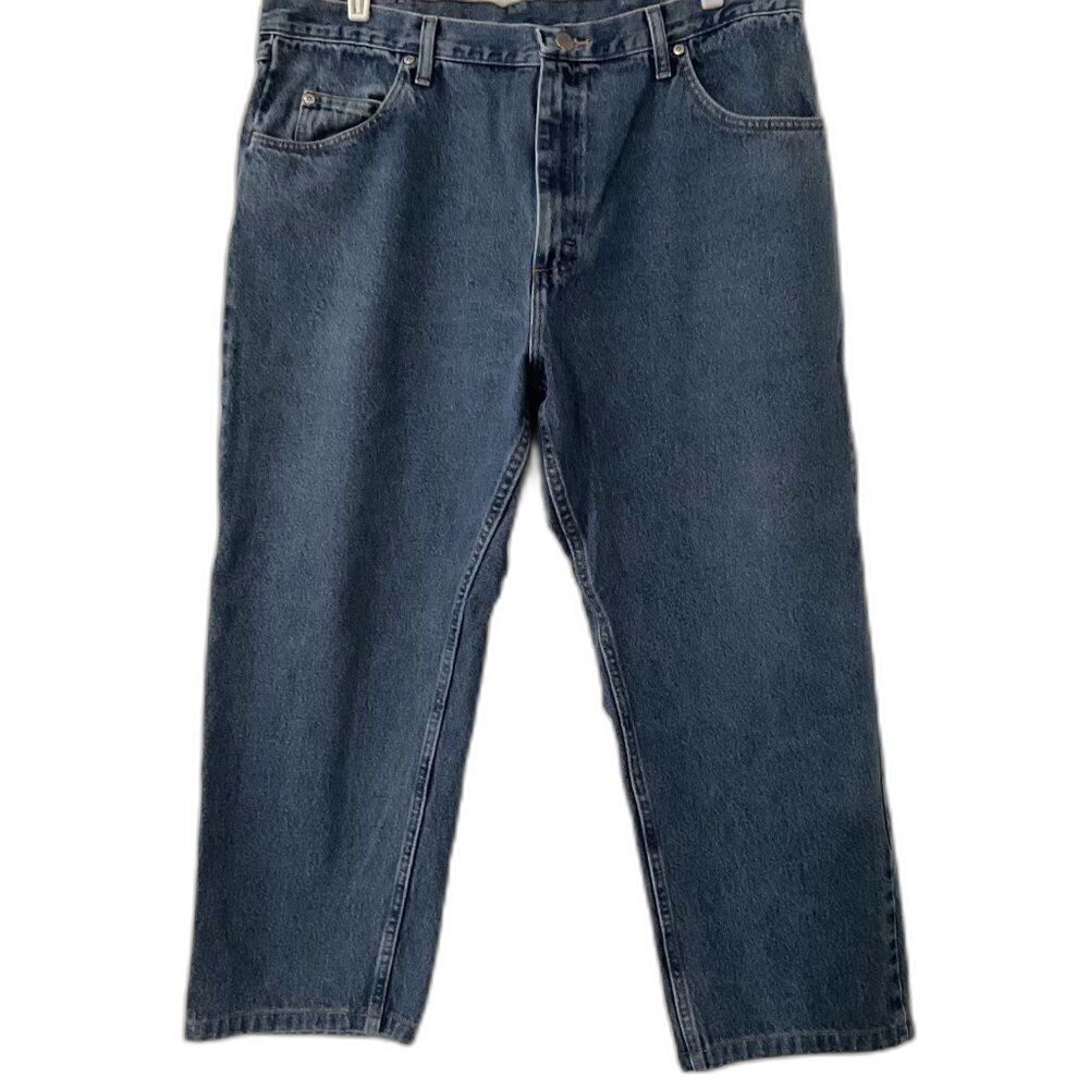 Wrangler Five Star Relaxed Fit Blue Denim Jeans 40x29